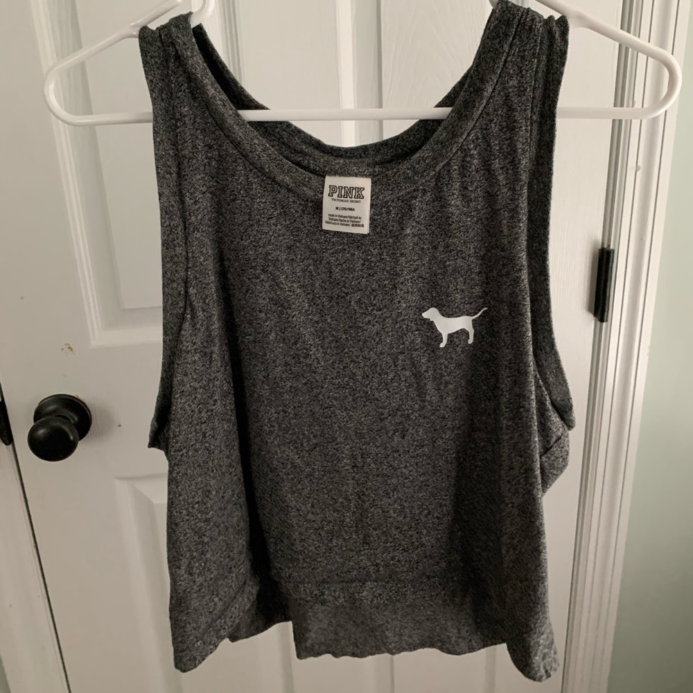 VS Pink Charcoal Grey Tank